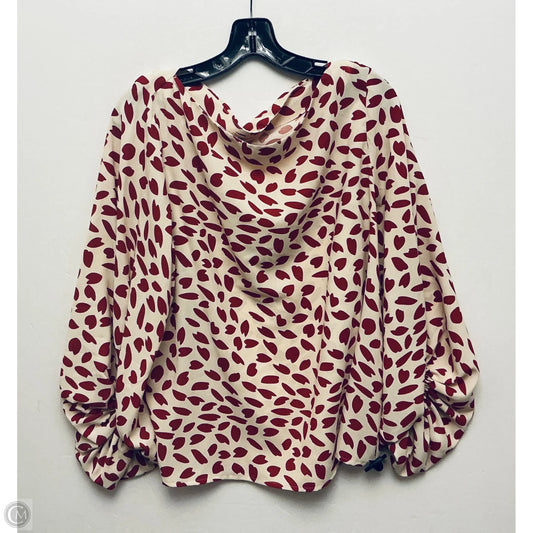 Top Long Sleeve By Andthewhy In Red, Size: S