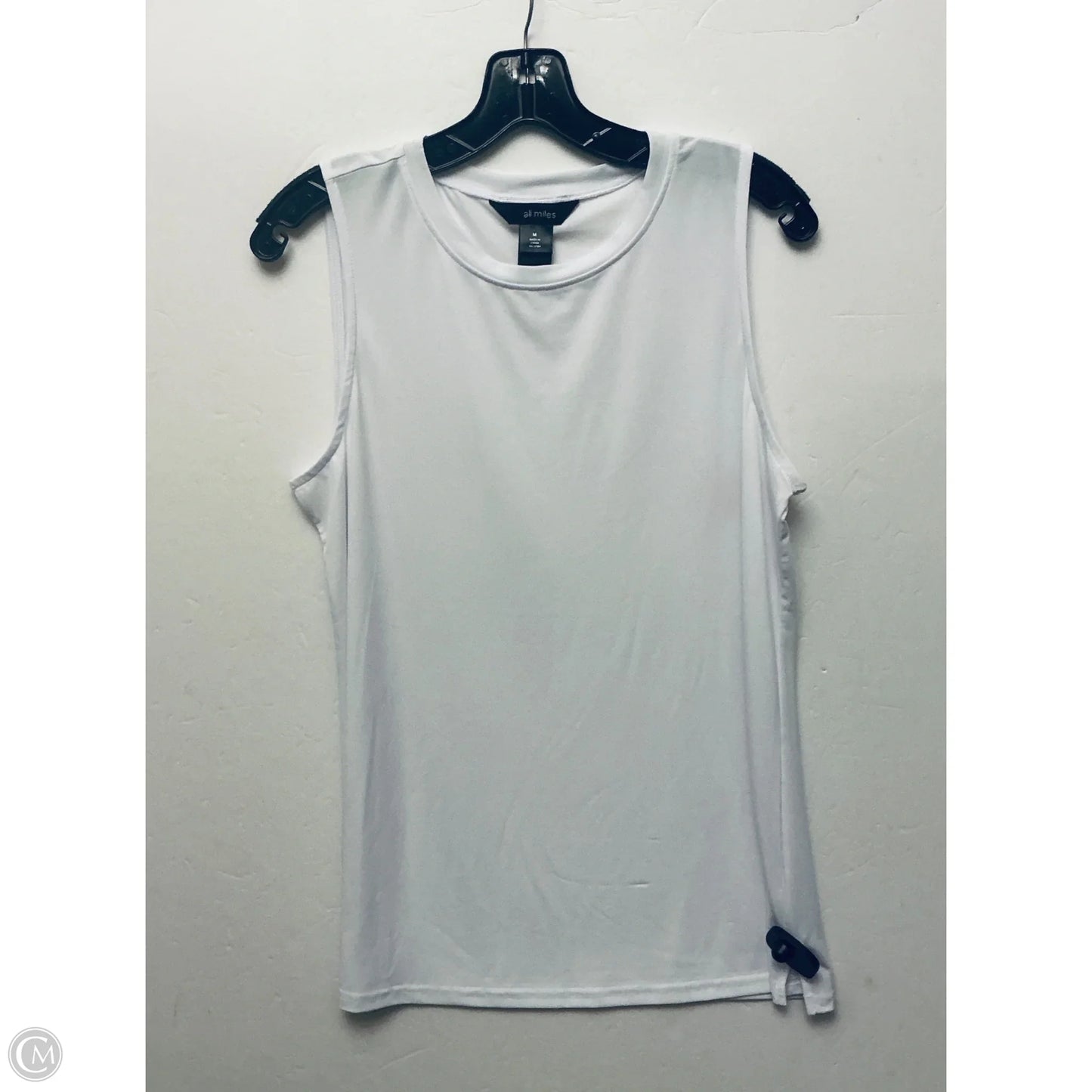 Top Sleeveless Basic By Ali Miles In White, Size: M
