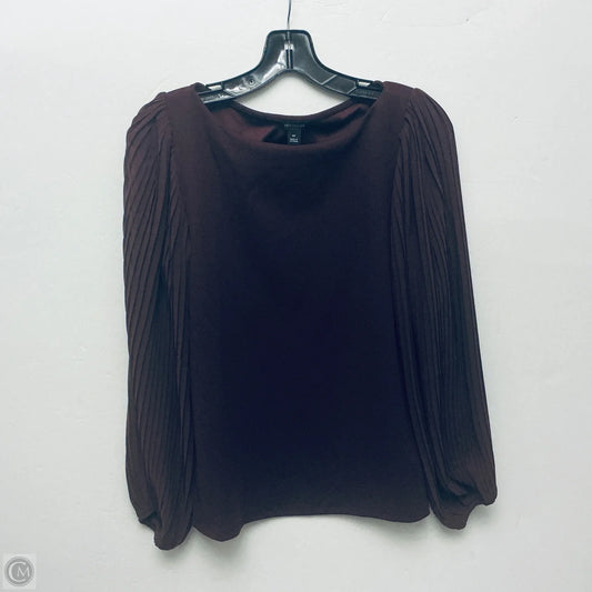 Top Long Sleeve By Ann Taylor In Purple, Size: M