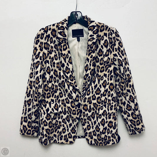 Blazer By Banana Republic In Animal Print, Size: 2