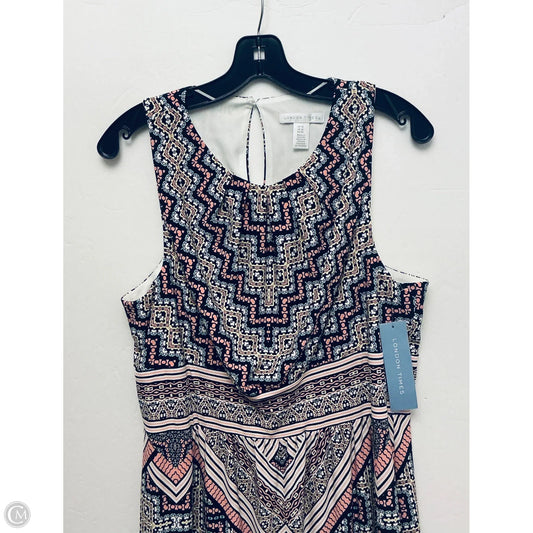 Dress Casual Maxi By London Times In Multi-colored, Size: Xl