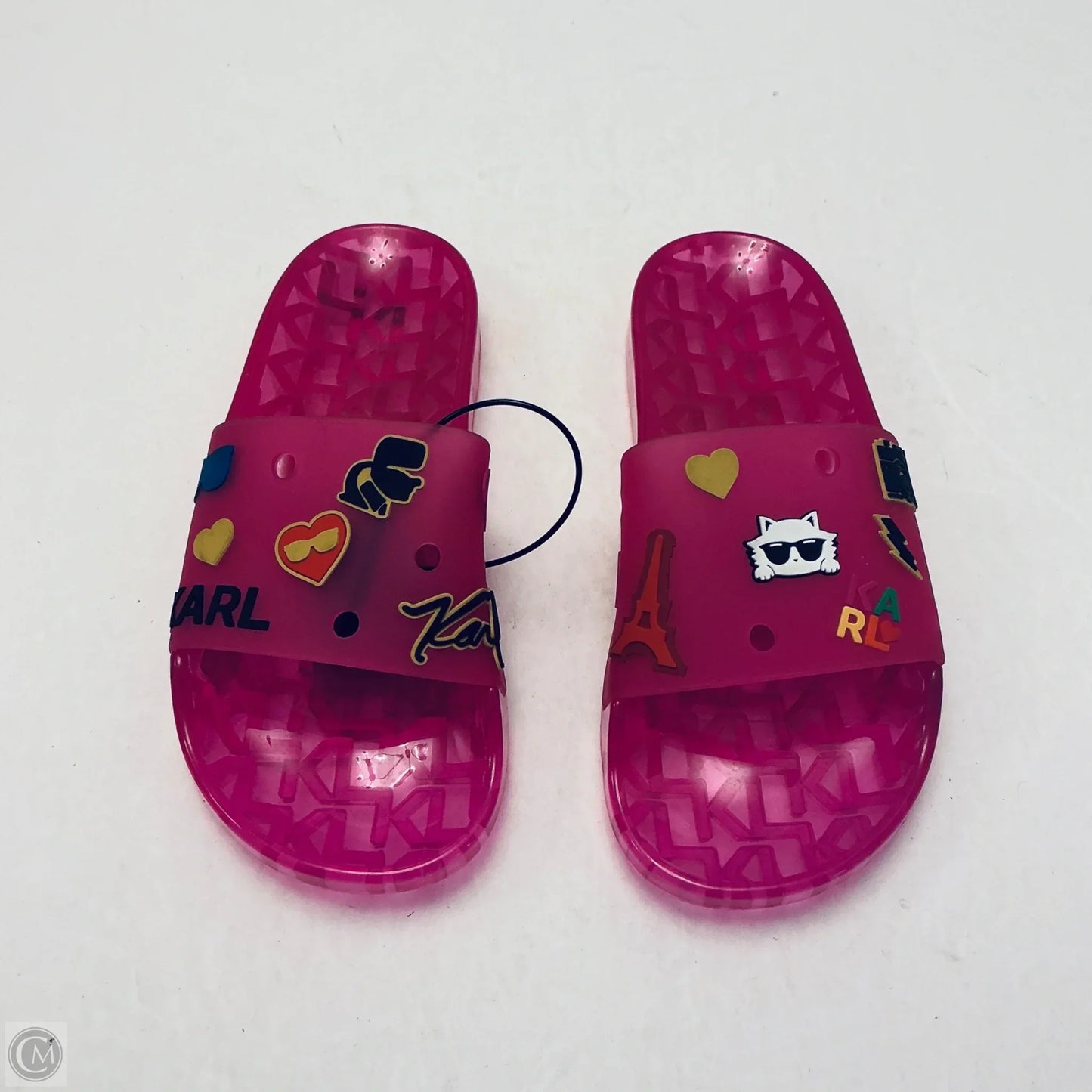 Sandals Designer By Karl Lagerfeld In Pink, Size: 6