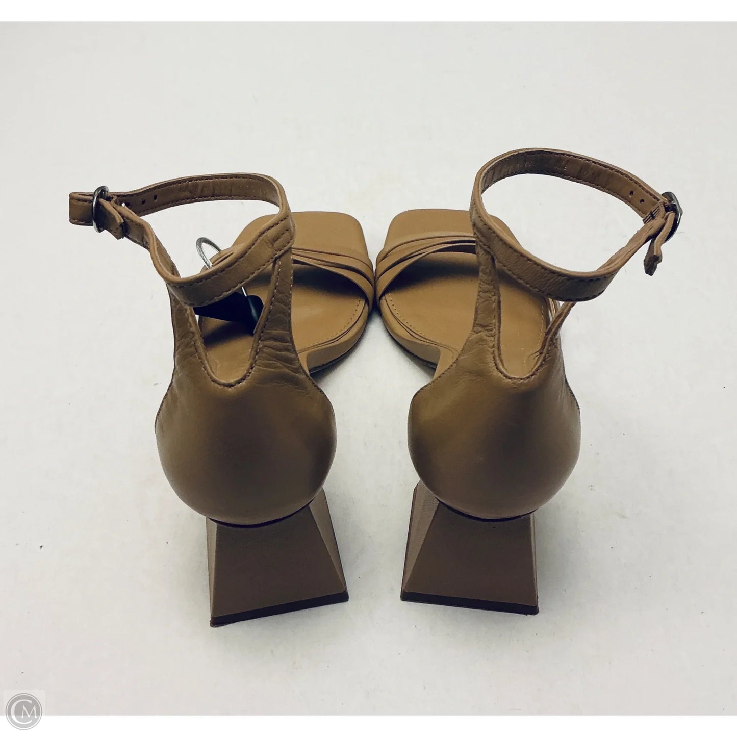 Sandals Heels Block By Gianni Bini In Tan, Size: 7.5