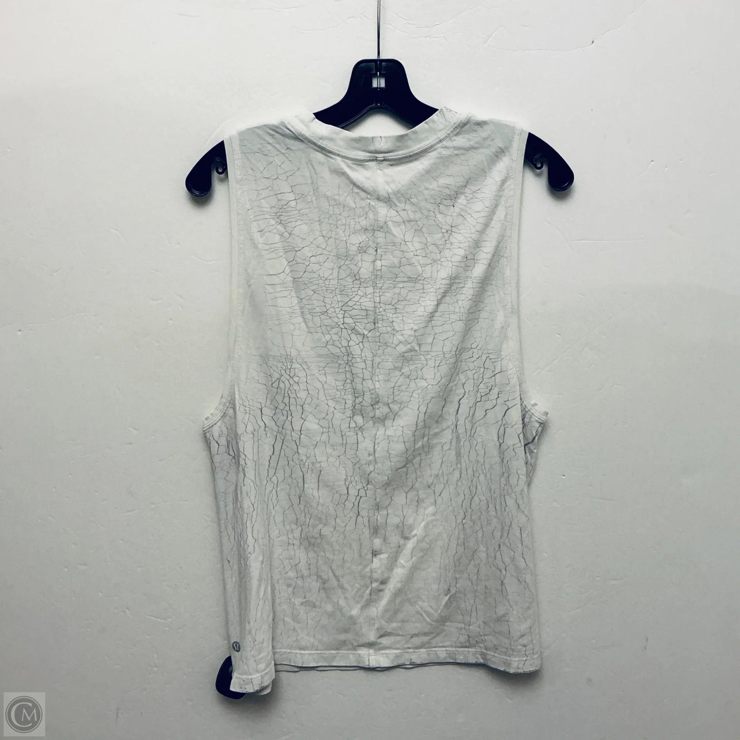 Athletic Tank Top By Lululemon In White, Size: L