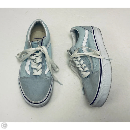 Shoes Flats By Vans In Blue, Size: 6