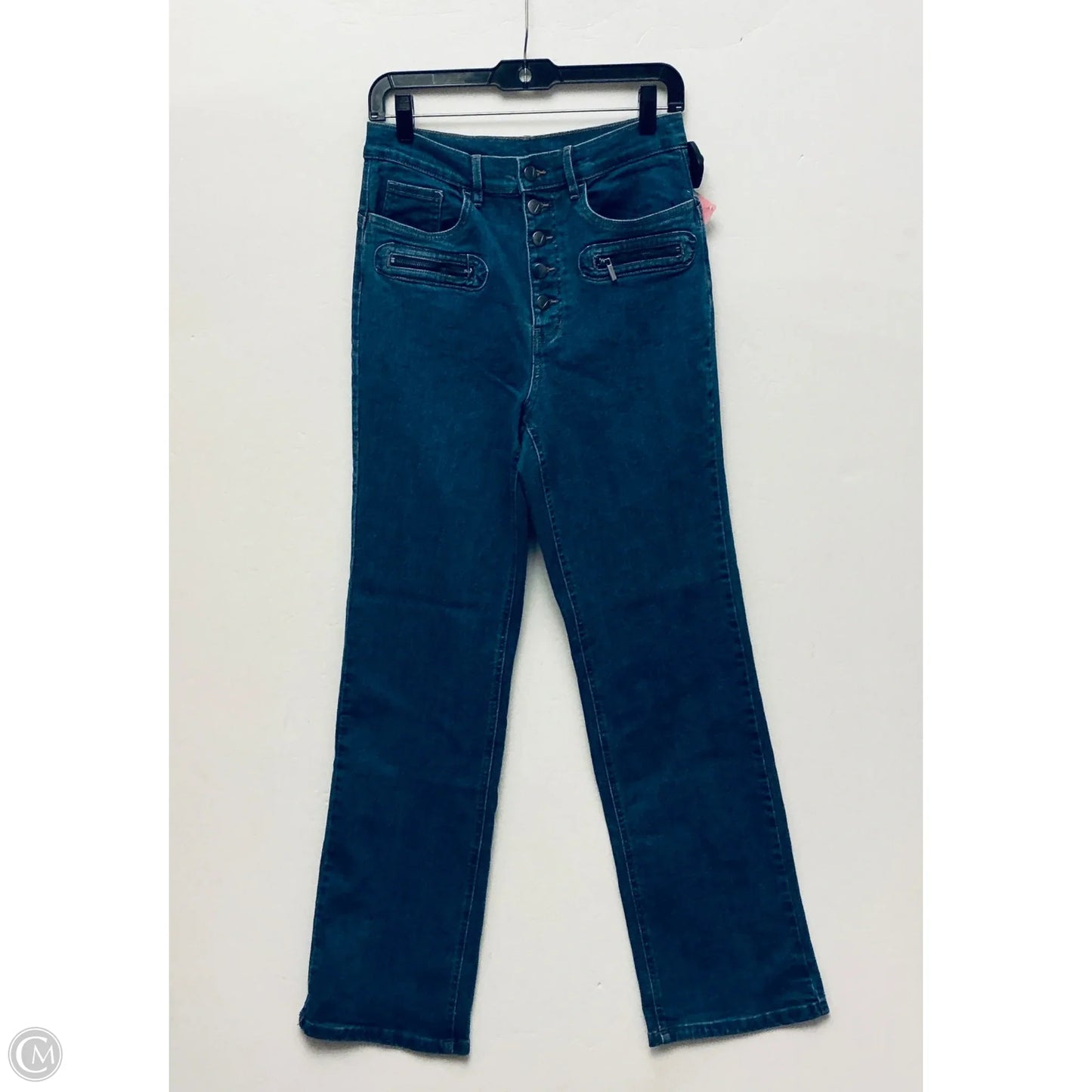 Jeans Straight By Venus In Blue Denim, Size: 10
