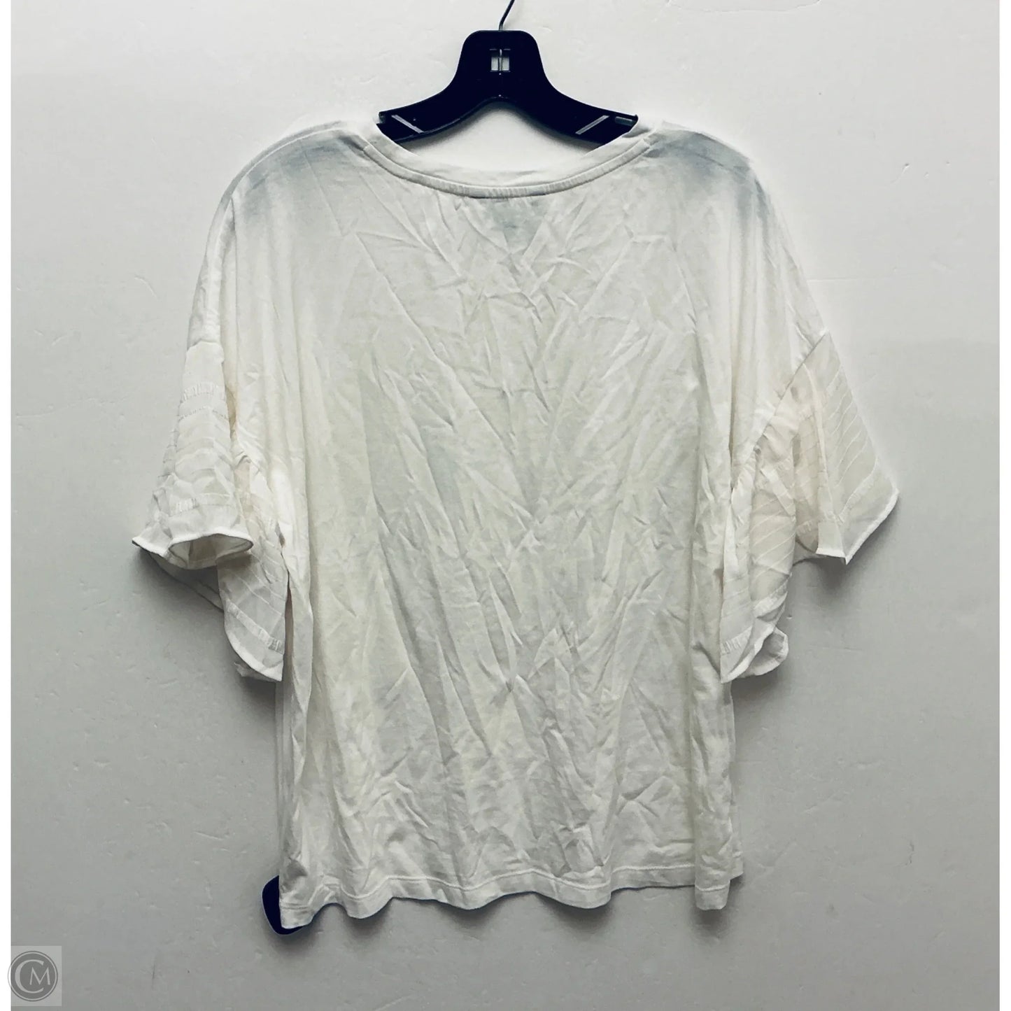 Top Short Sleeve By Banana Republic In White, Size: M