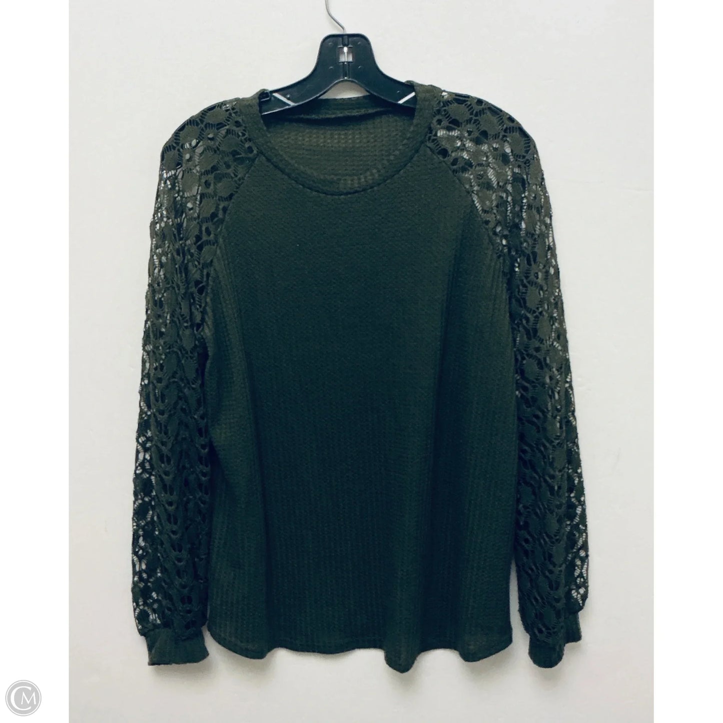 Top Long Sleeve By Clothes Mentor In Green, Size: Xl