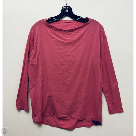 Athletic Top Long Sleeve Crewneck By Lululemon In Pink, Size: S