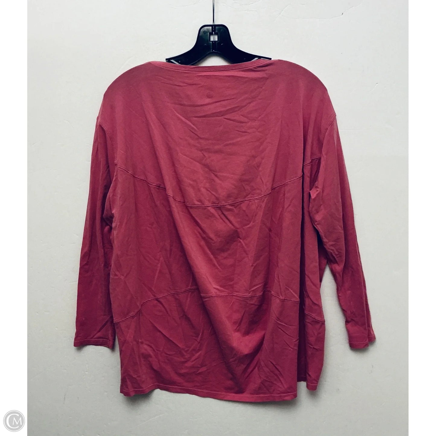 Athletic Top Long Sleeve Crewneck By Lululemon In Pink, Size: S