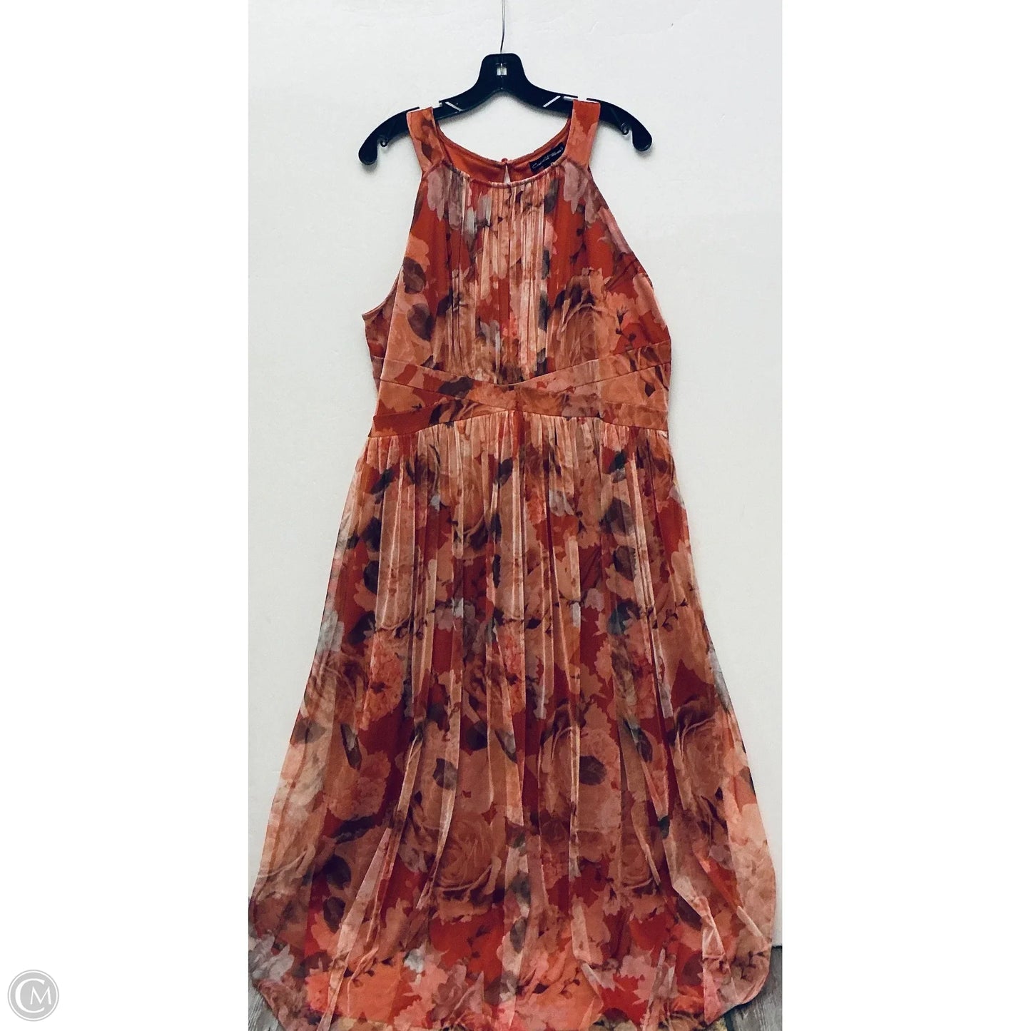 Dress Casual Maxi By Clothes Mentor In Orange, Size: 2x