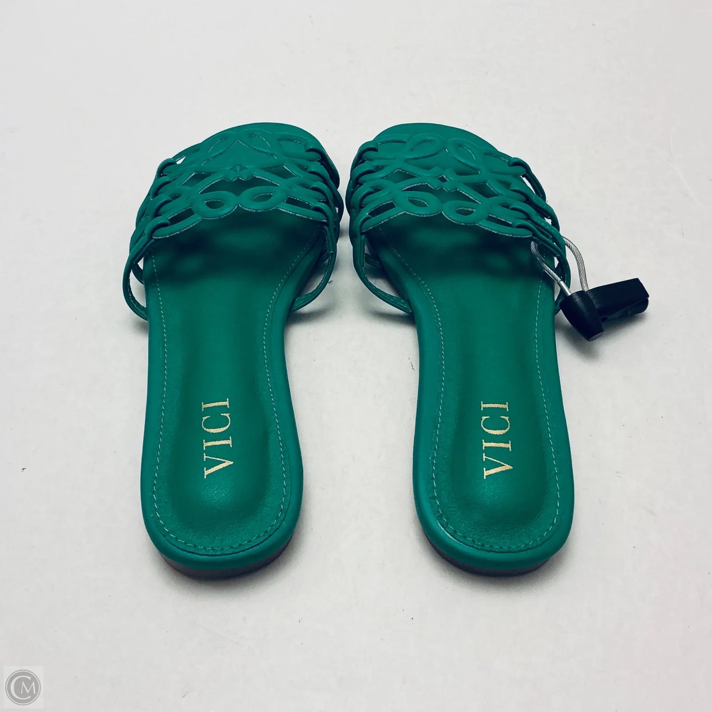 Sandals Flats By Vici In Green, Size: 7.5