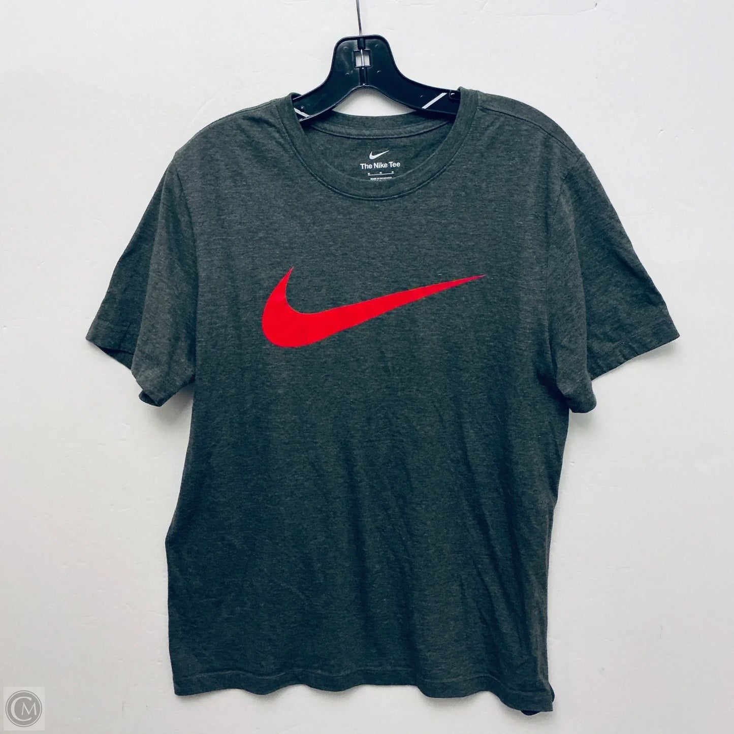Top Short Sleeve Basic By Nike Apparel In Grey, Size: M
