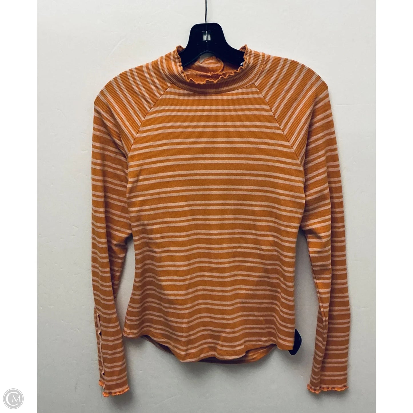 Top Long Sleeve Basic By Free People In Orange, Size: L