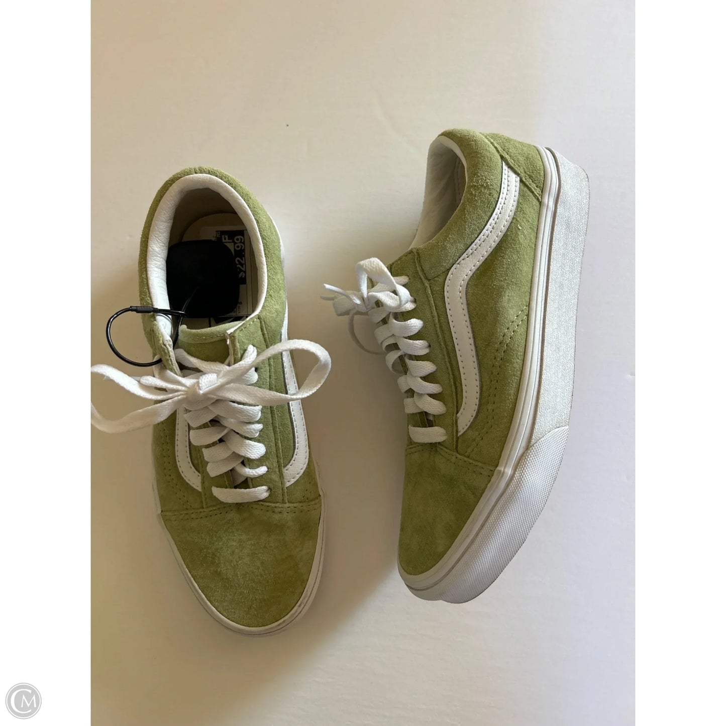 Shoes Flats By Vans In Green, Size: 8