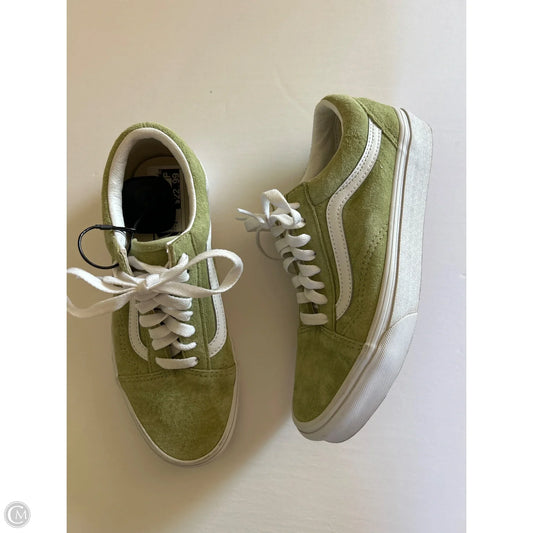 Shoes Flats By Vans In Green, Size: 8