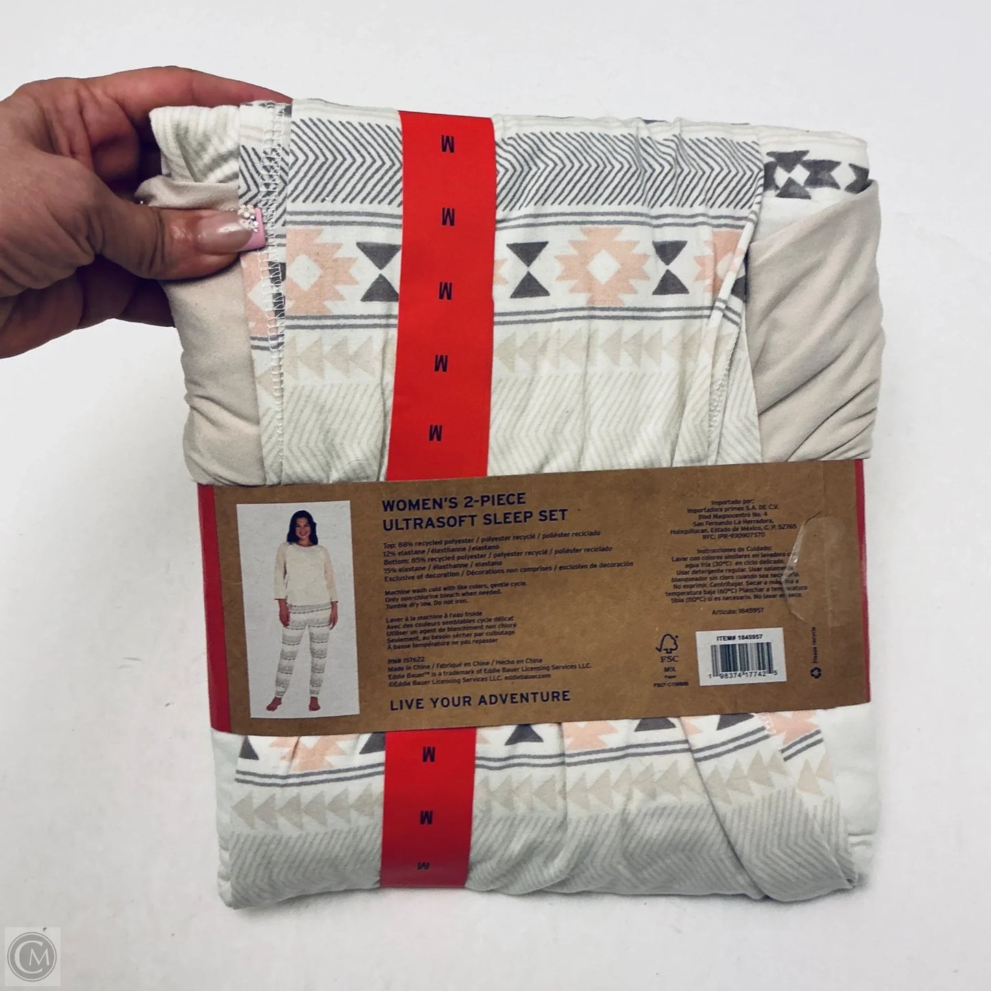 Pajamas 2pc By Eddie Bauer In Beige, Size: M