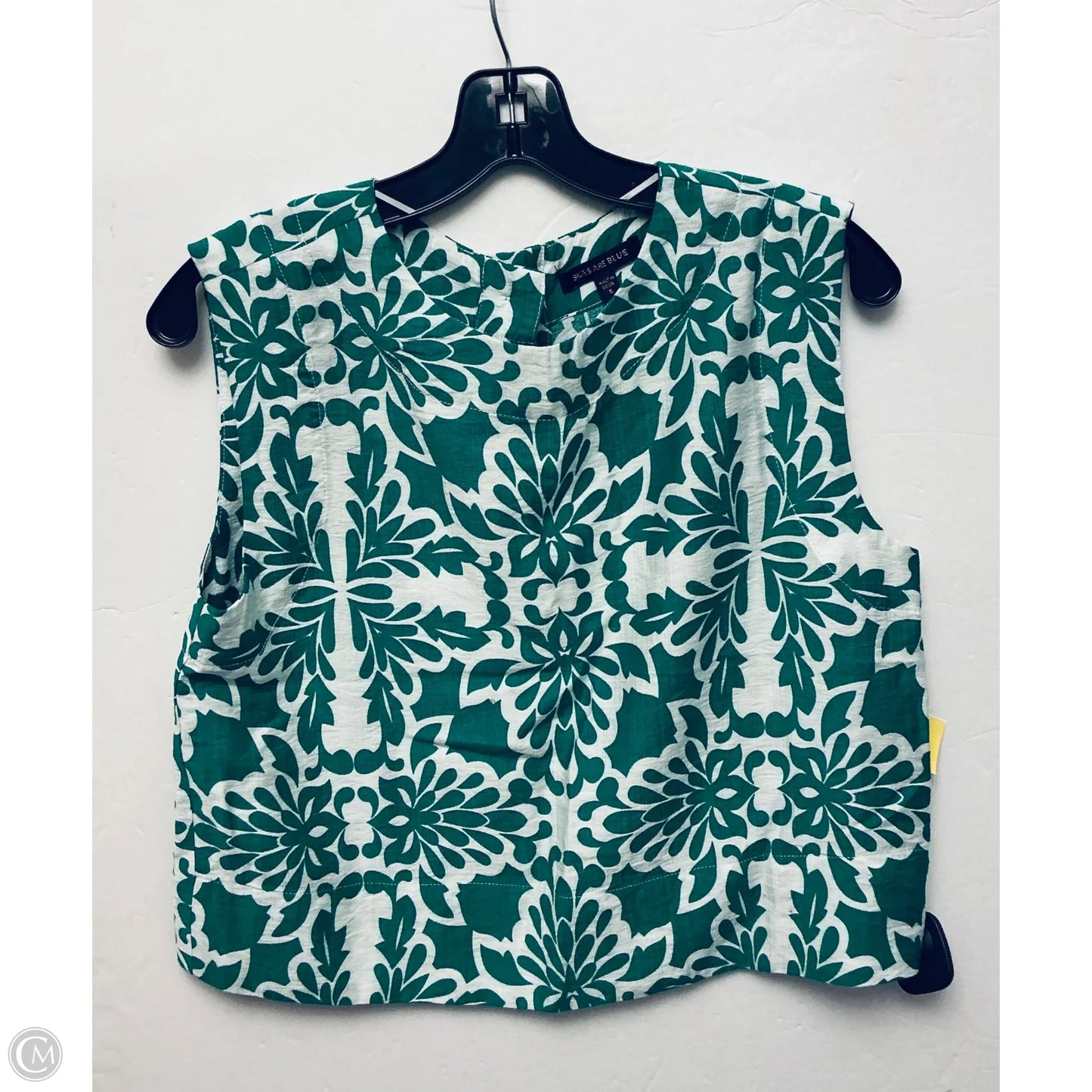 Top Sleeveless By Skies Are Blue In Green, Size: S