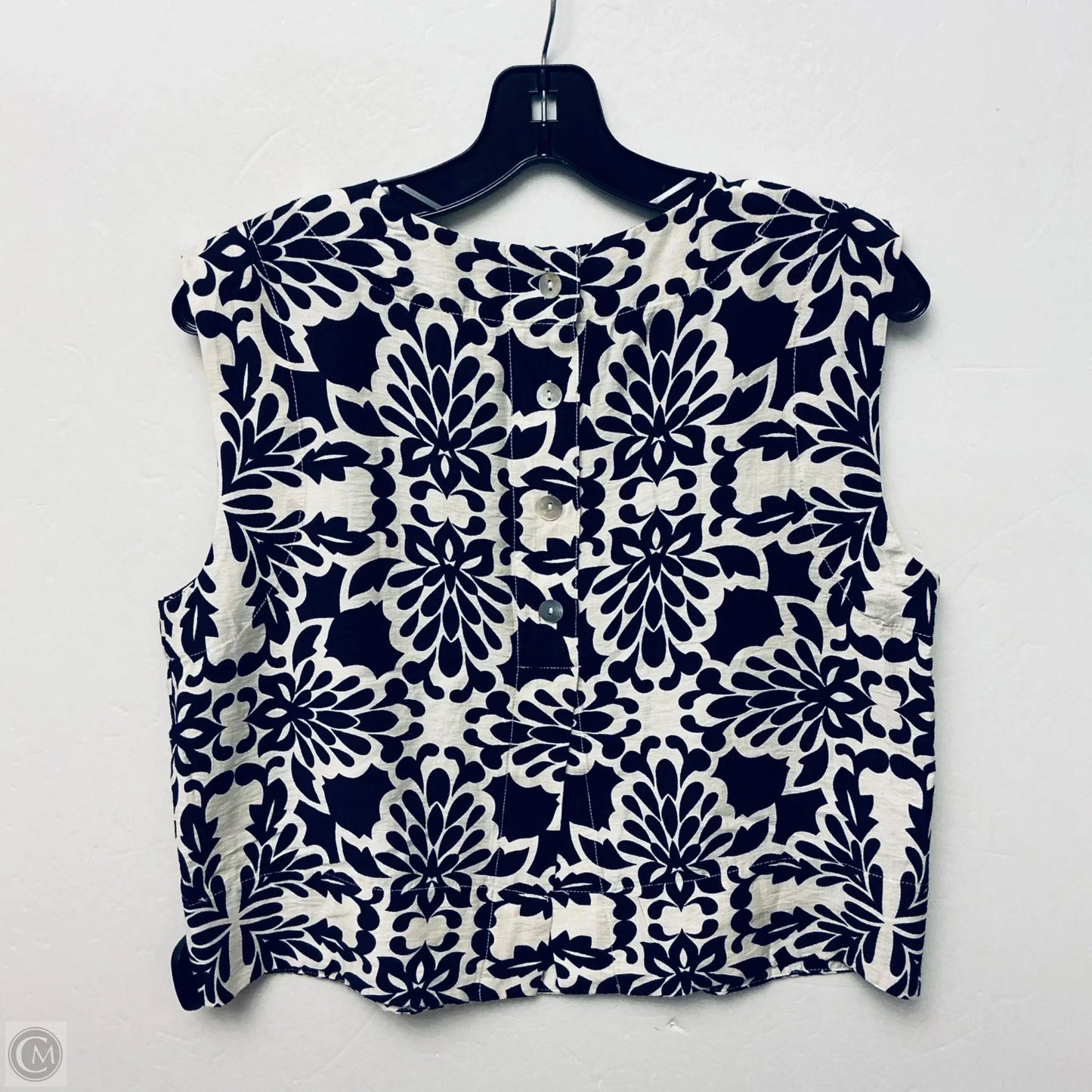 Top Sleeveless By Skies Are Blue In Navy, Size: M