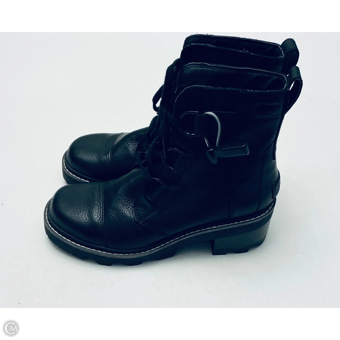 Boots Ankle Heels By Sorel In Black, Size: 9.5
