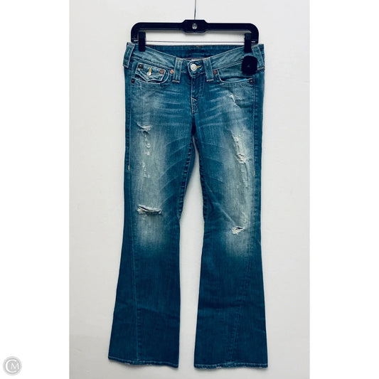 Jeans Boot Cut By True Religion In Blue Denim, Size: 6