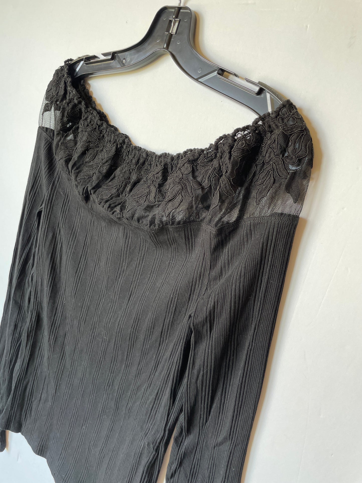 Black Top Long Sleeve Free People, Size L