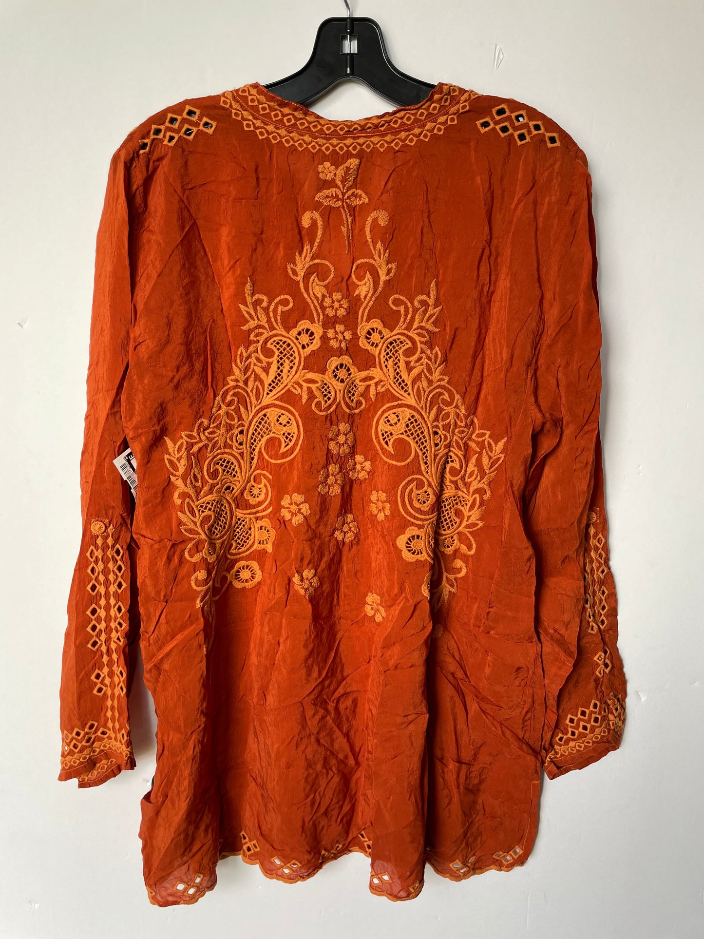 Orange Top Long Sleeve Johnny Was, Size Xl