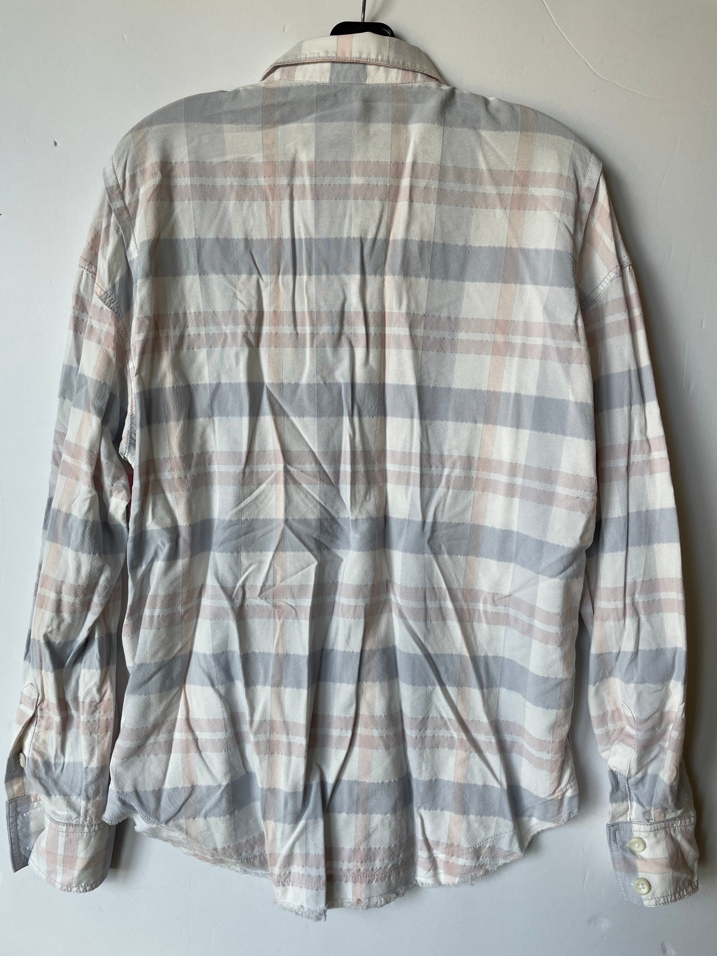 Plaid Pattern Top Long Sleeve Free People, Size S