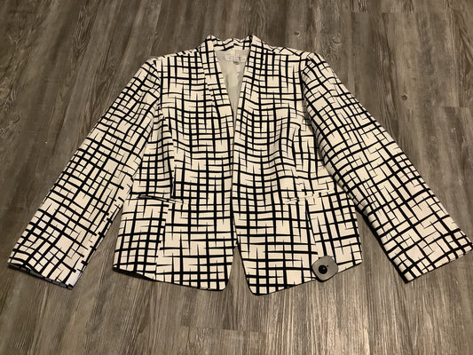 Blazer By Tahari By Arthur Levine In Black & White, Size: Petite   Xl