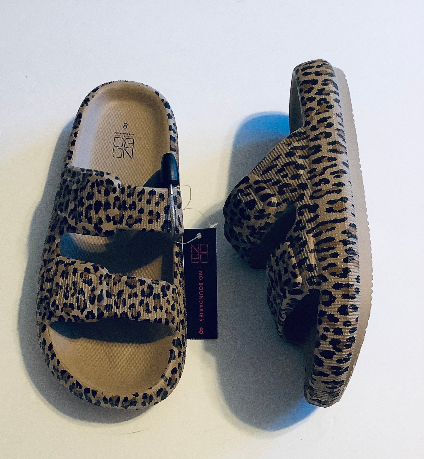 Sandals Flats By No Boundaries In Animal Print, Size: 8