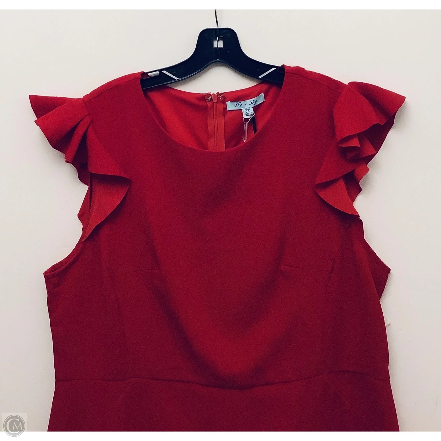 Dress Work By She + Sky In Red, Size: 2x