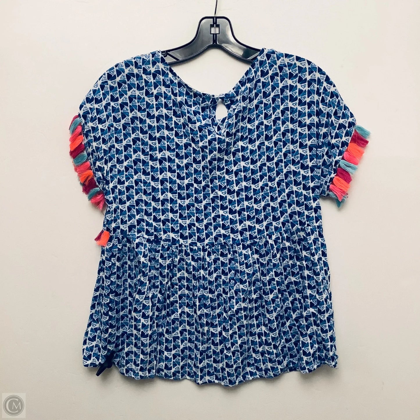 Top Short Sleeve By Andree By Unit In Blue, Size: S