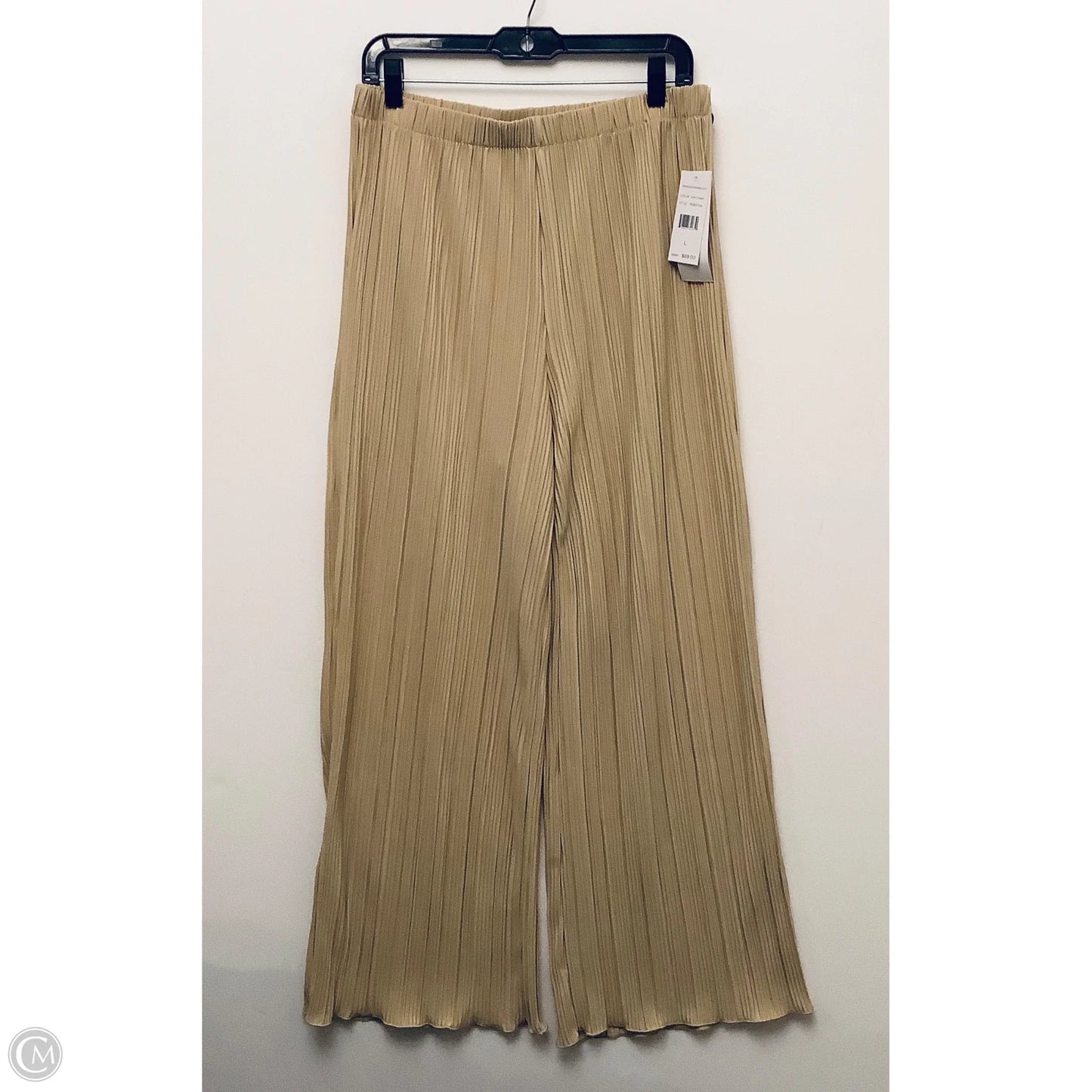 Pants Wide Leg By Rafaella In Tan, Size: L