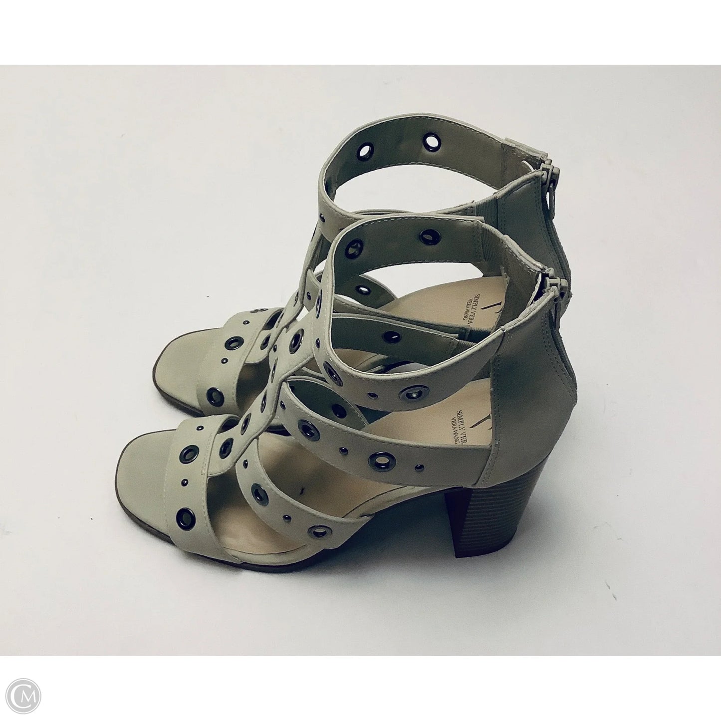 Shoes Heels Block By Simply Vera In Cream, Size: 9