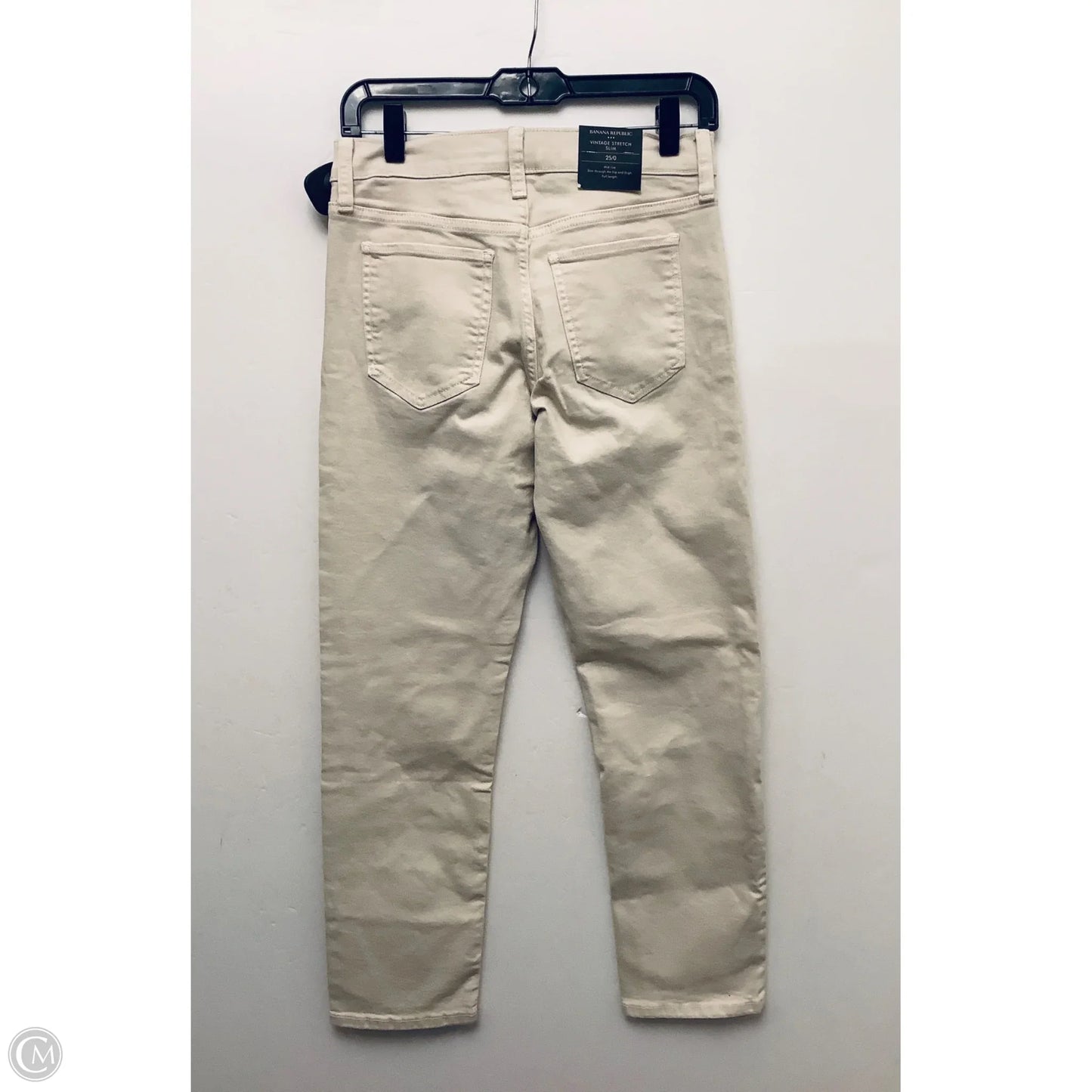 Jeans Skinny By Banana Republic In Tan Denim, Size: 0