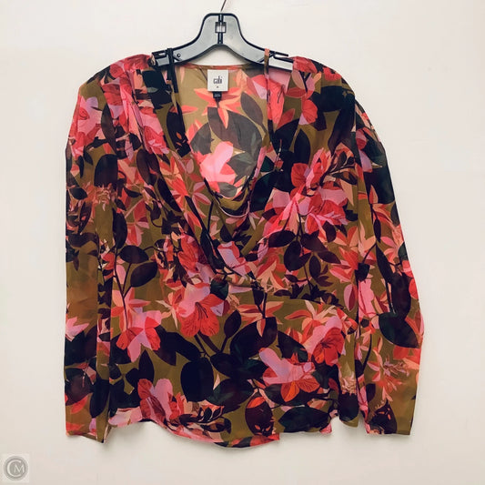 Top 2pc Long Sleeve By Cabi In Pink, Size: M