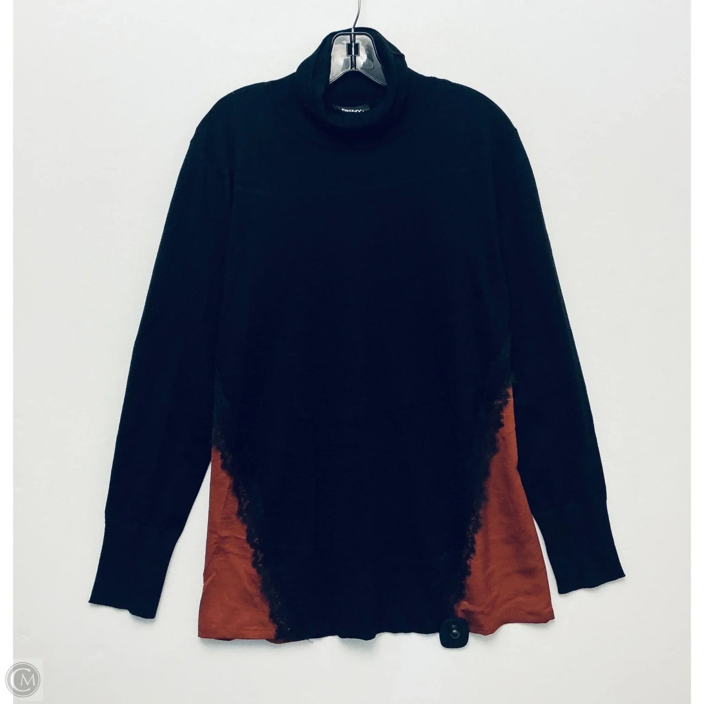 Sweater By Dkny In Black, Size: Xl