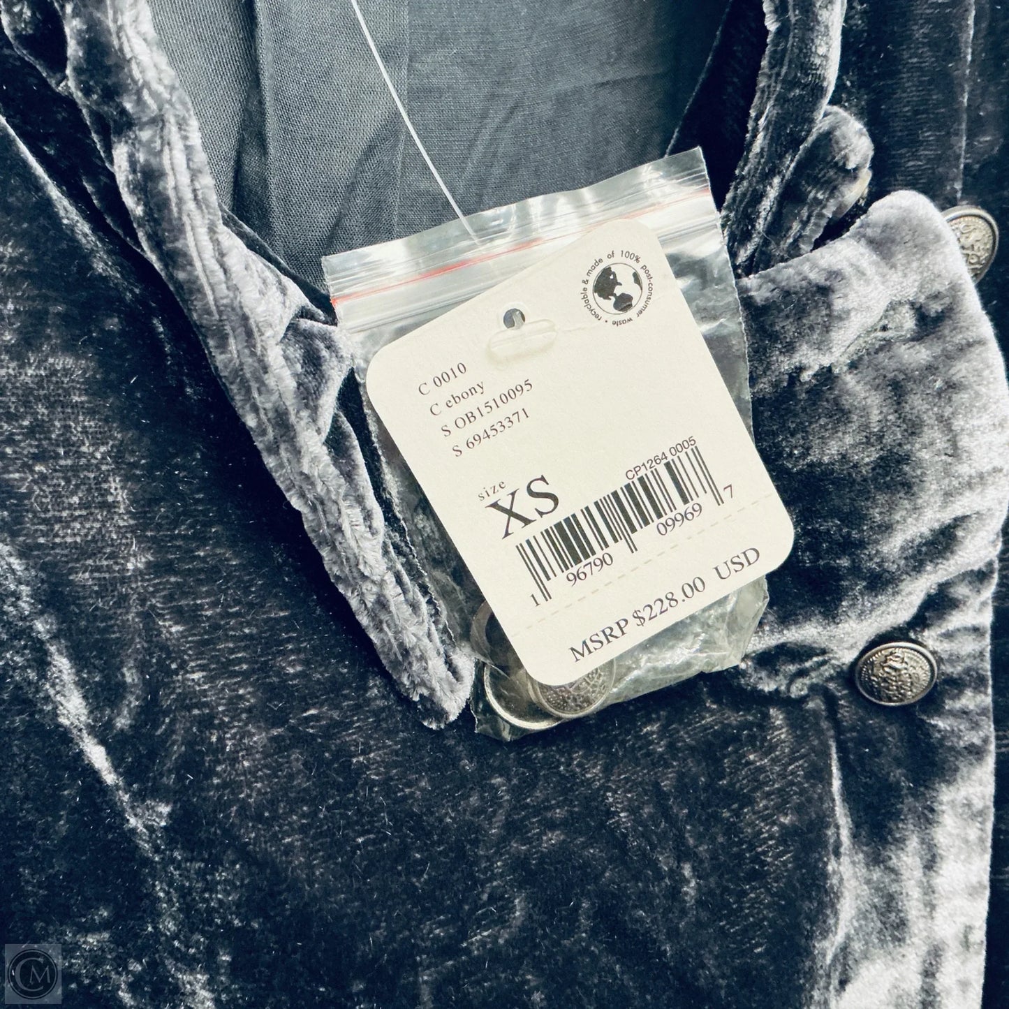 Jacket Other By Free People In Silver, Size: Xs