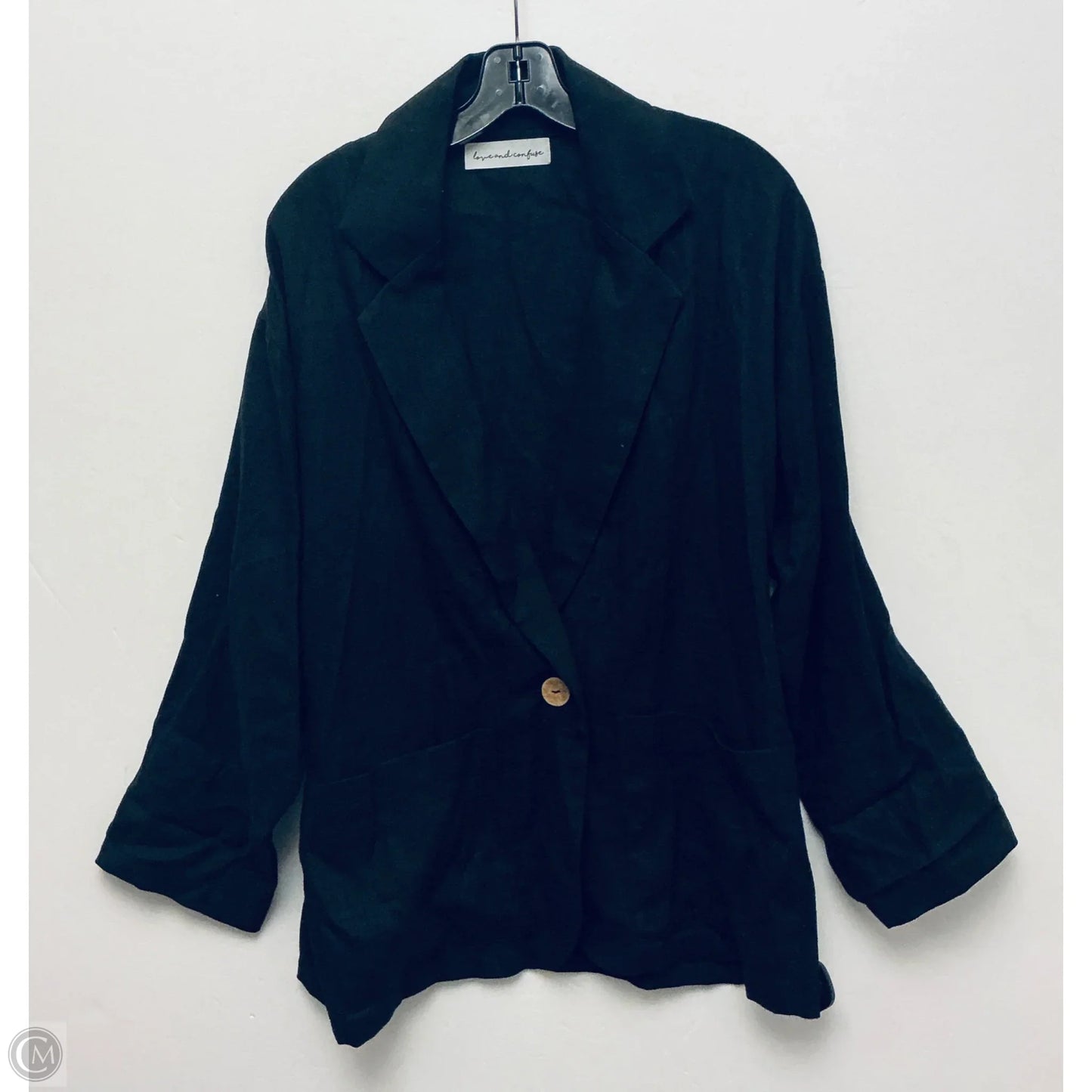 Blazer By Clothes Mentor In Black, Size: S