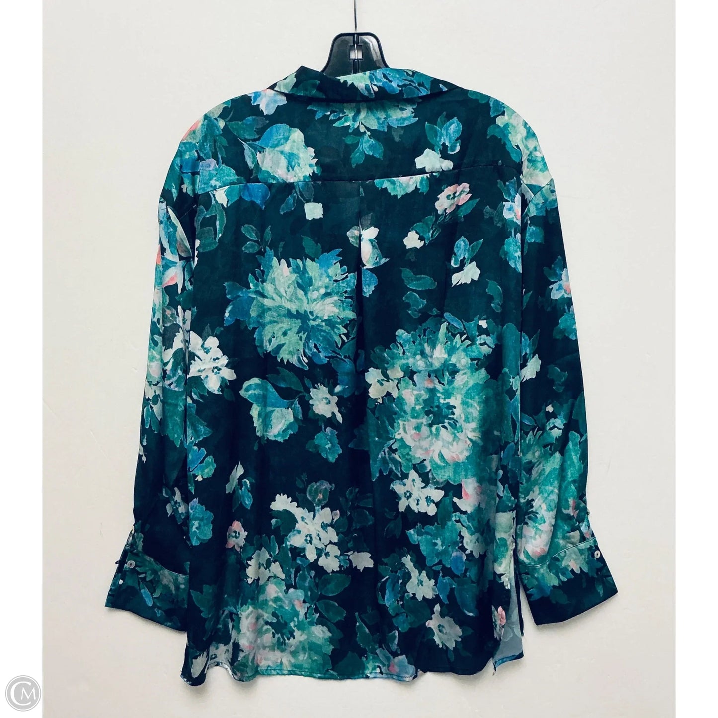Top Long Sleeve By Philosophy In Green, Size: L