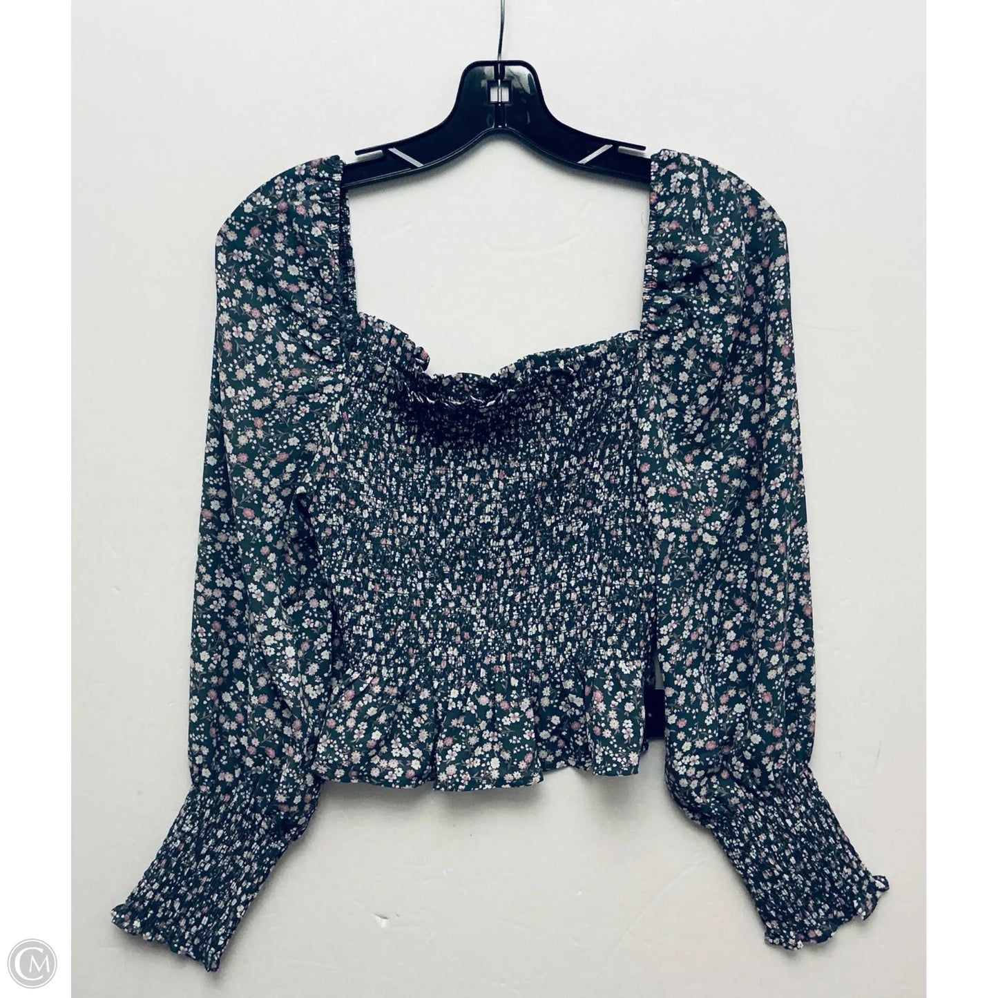 Top Long Sleeve By Shinestar In Grey & Purple, Size: M