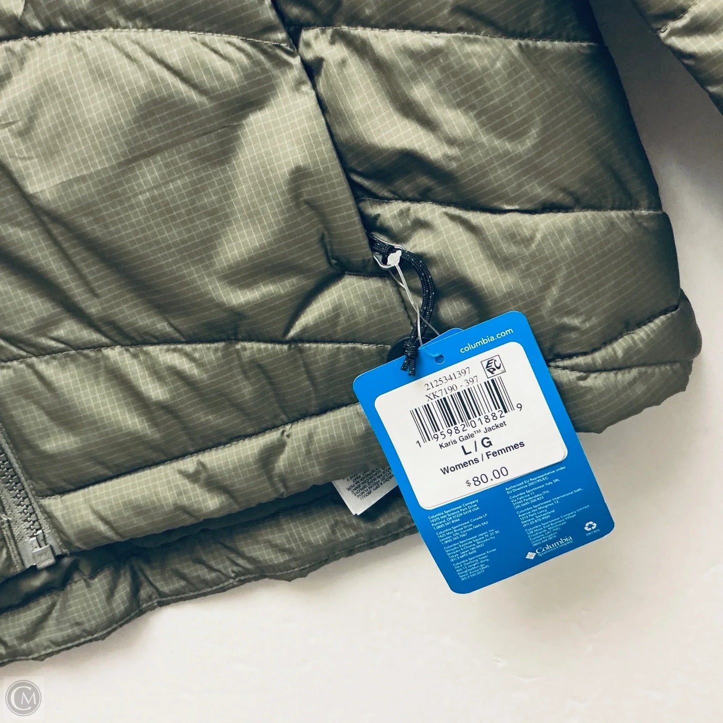 Jacket Puffer & Quilted By Columbia In Green, Size: L