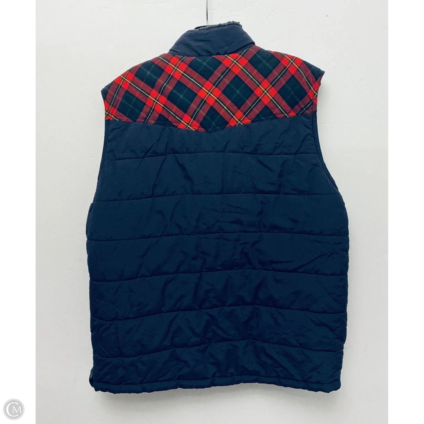 Vest Puffer & Quilted By Weatherproof In Navy, Size: L