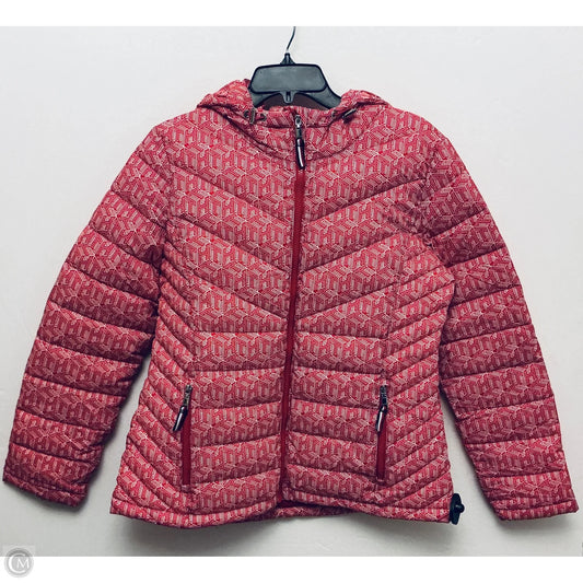 Coat Puffer & Quilted By Tommy Hilfiger In Red, Size: M