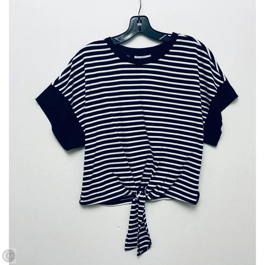 Top Short Sleeve By Marc New York In Striped Pattern, Size: M