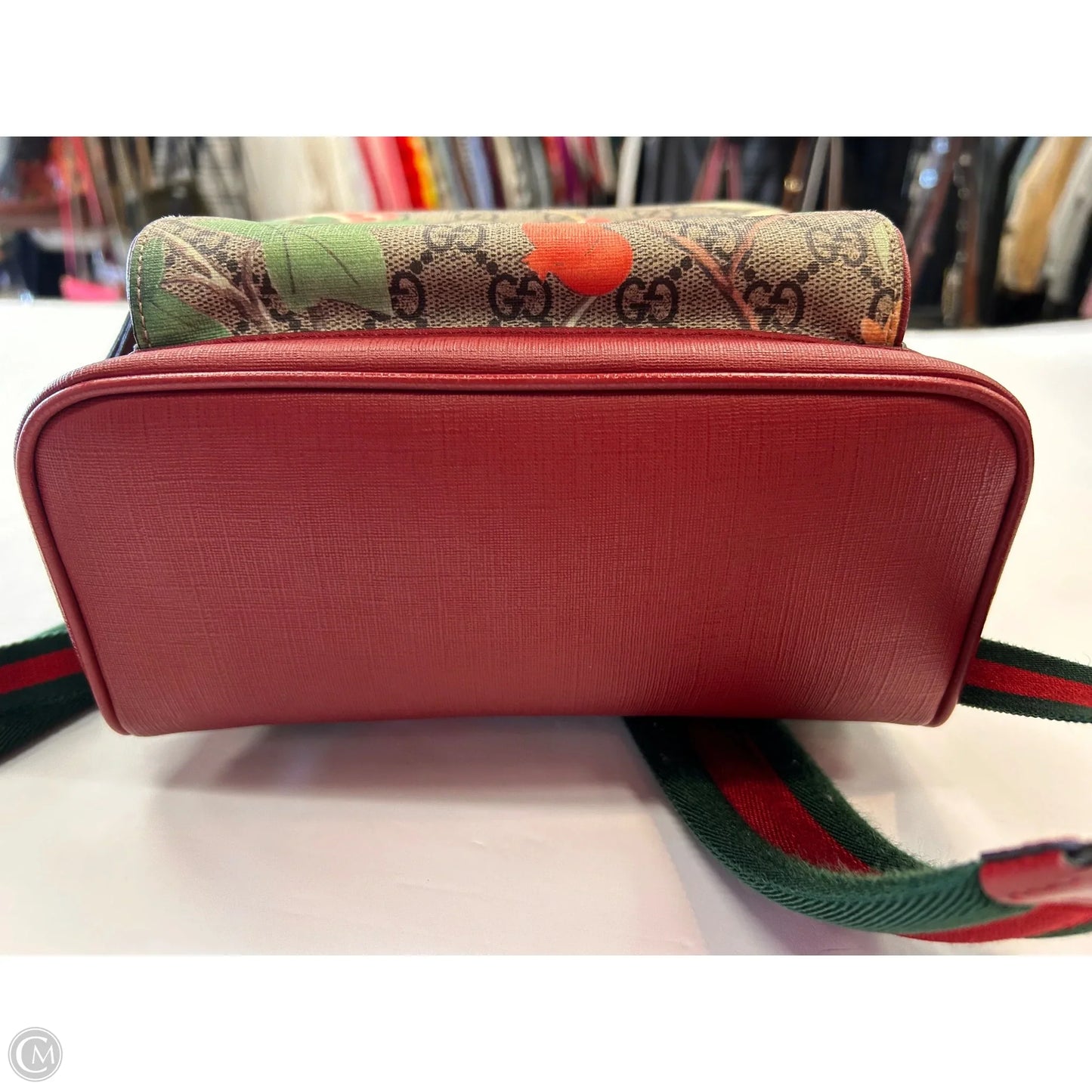 Backpack Luxury Designer By Gucci, Size: Small