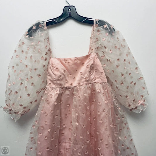 Dress Party Short By Lulus In Pink, Size: M