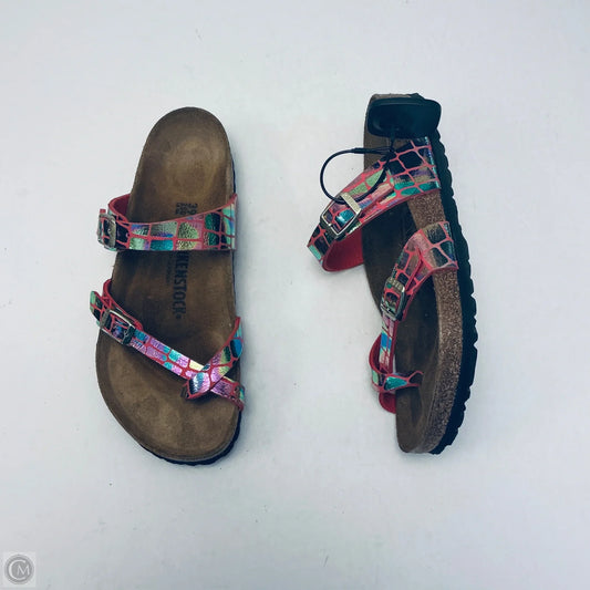 Sandals Flats By Birkenstock In Multi-colored, Size: 8