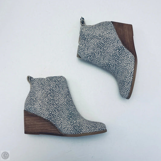 Boots Ankle Heels By Toms In Animal Print, Size: 8.5