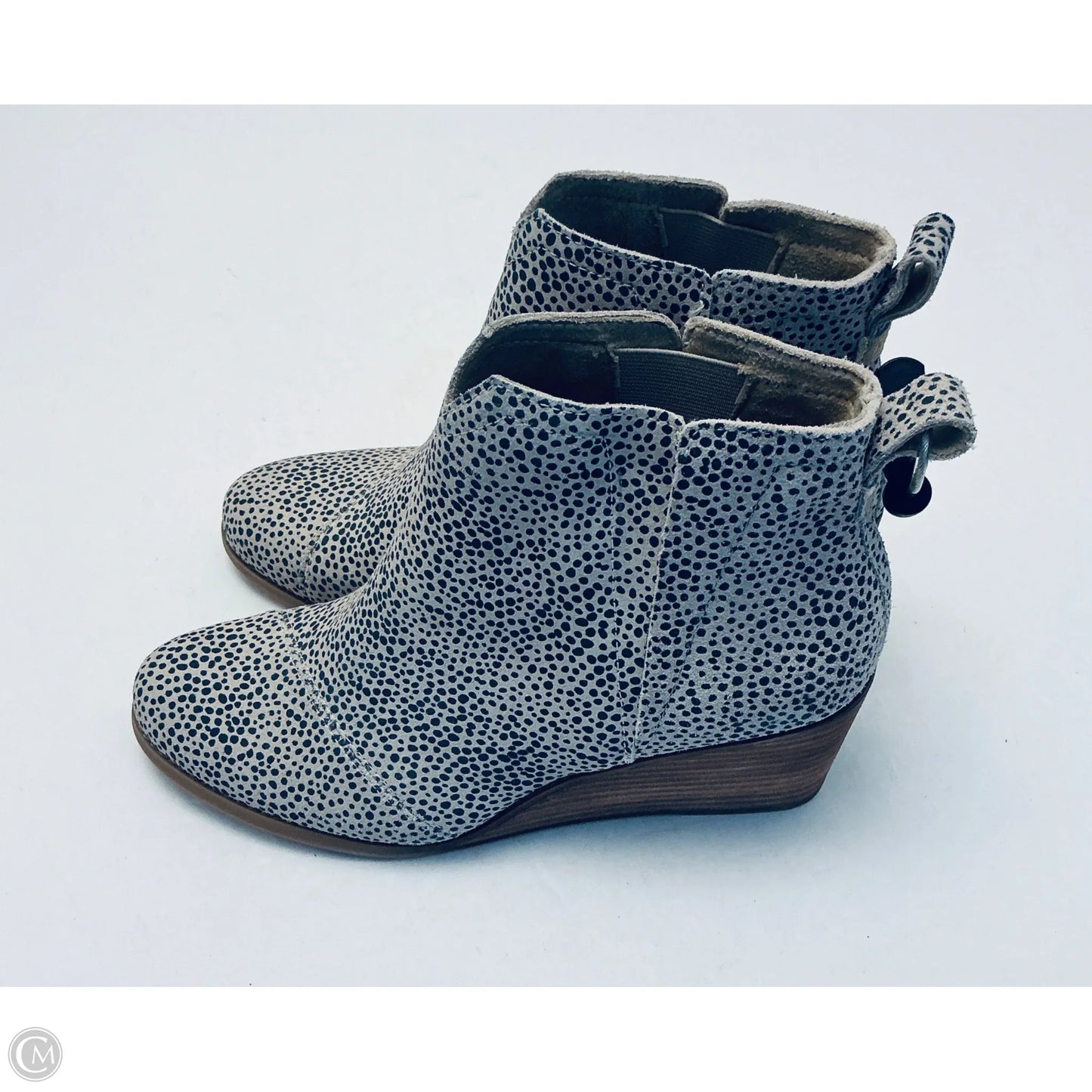 Boots Ankle Heels By Toms In Animal Print, Size: 8.5